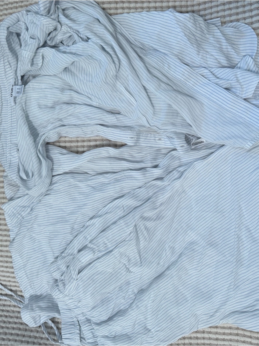 Light Blue Striped Cotton set